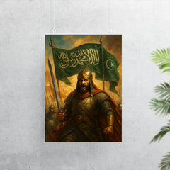 Qutuz before Ayn Jalut under Mamluk standards poster 7