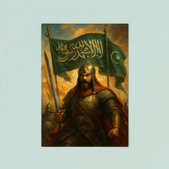 Qutuz before Ayn Jalut under Mamluk standards poster 8