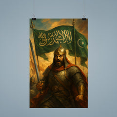 Qutuz before Ayn Jalut under Mamluk standards poster 9
