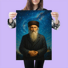 Rabbi Nachman at Uman under stars poster 3