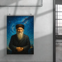 Rabbi Nachman at Uman under stars poster 4