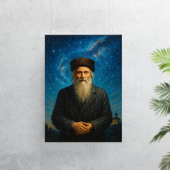 Rabbi Nachman at Uman under stars poster 7