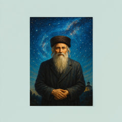 Rabbi Nachman at Uman under stars poster 8