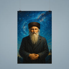 Rabbi Nachman at Uman under stars poster 9