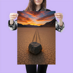 Racetrack Playa Sailing Stones California USA poster 3