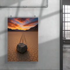 Racetrack Playa Sailing Stones California USA poster 4