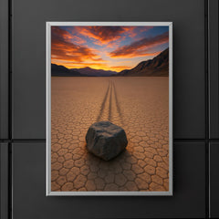 Racetrack Playa Sailing Stones California USA poster 5