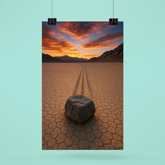 Racetrack Playa Sailing Stones California USA poster 6