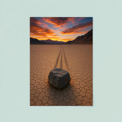 Racetrack Playa Sailing Stones California USA poster 8