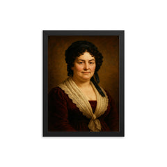 Rachel Jackson Andrew Jackson's wife framed print on a plain backdrop in size 12"x16".