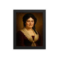 Rachel Jackson Andrew Jackson's wife framed print on a plain backdrop in size 8"x10".