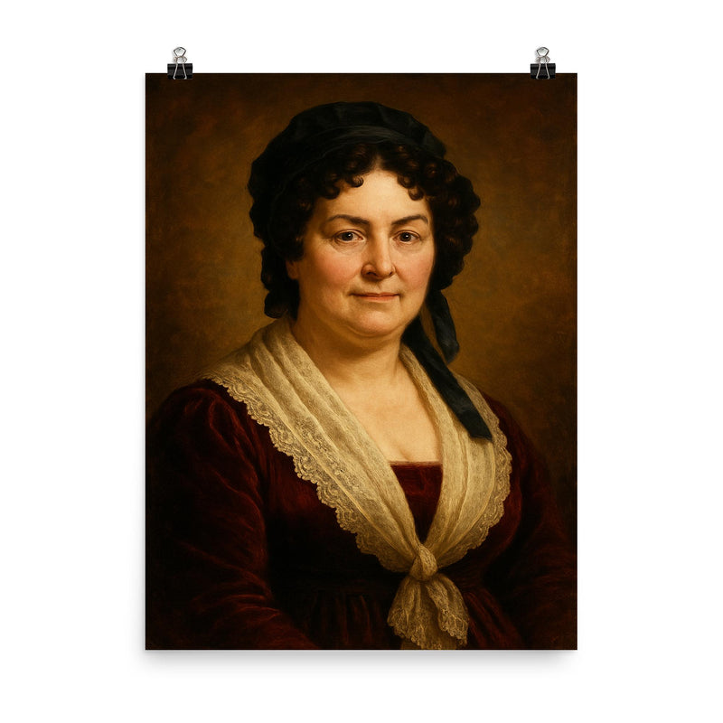 Rachel Jackson Andrew Jackson's wife poster on a plain backdrop in size 8