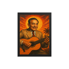 Rafael Hernandez Marin framed print on a plain backdrop in size 12"x16".
