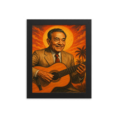 Rafael Hernandez Marin framed print on a plain backdrop in size 8"x10".