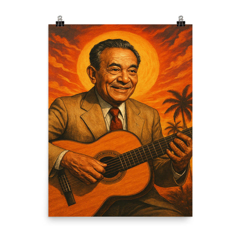 Rafael Hernandez Marin poster on a plain backdrop in size 8