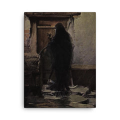 Rainy Day by Piotr Stachiewicz, 1912 canvas print on a plain backdrop in size 18"x24".