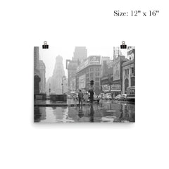 Rainy Day in Times Square - A view of Times Square on a rainy day, New York City, 1943 poster 3