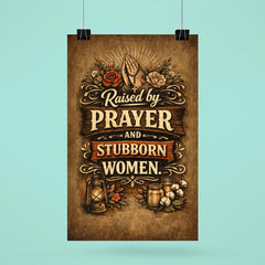 Raised by prayer and stubborn women poster 6