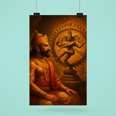 Raja Raja Chola before bronze Nataraja poster 6