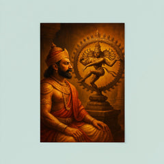 Raja Raja Chola before bronze Nataraja poster 8