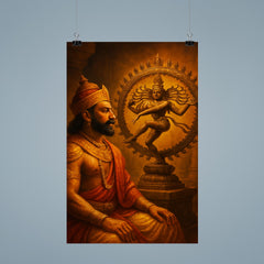 Raja Raja Chola before bronze Nataraja poster 9
