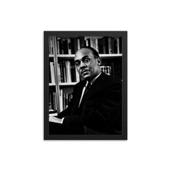 Ralph Ellison framed print on a plain backdrop in size 12"x16".