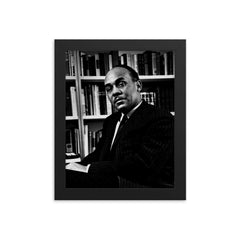 Ralph Ellison framed print on a plain backdrop in size 8"x10".