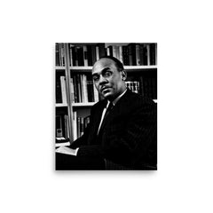 Ralph Ellison poster on a plain backdrop in size 8"x10".