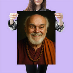 Ram Dass portrait poster 3
