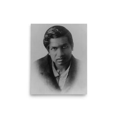 Ramanujan poster on a plain backdrop in size 8"x10".