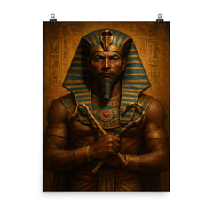 Ramesses III poster on a plain backdrop in size 8"x10".