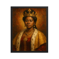 Ranavalona III framed print on a plain backdrop in size 16"x20".