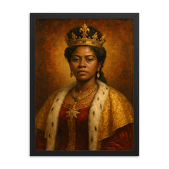 Ranavalona III framed print on a plain backdrop in size 18"x24".
