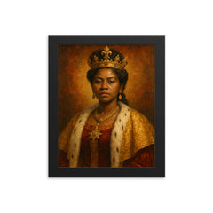 Ranavalona III framed print on a plain backdrop in size 8"x10".