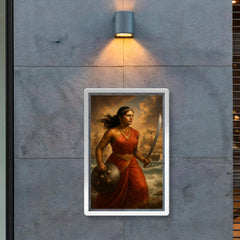 Rani Abbakka facing Portuguese warships poster 2