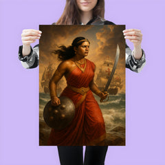 Rani Abbakka facing Portuguese warships poster 3