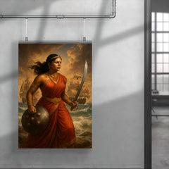 Rani Abbakka facing Portuguese warships poster 4