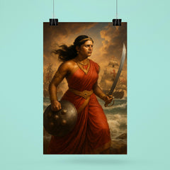 Rani Abbakka facing Portuguese warships poster 6