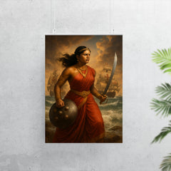 Rani Abbakka facing Portuguese warships poster 7