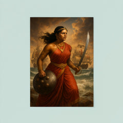 Rani Abbakka facing Portuguese warships poster 8