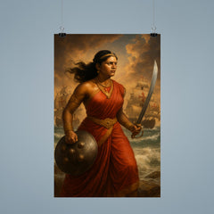 Rani Abbakka facing Portuguese warships poster 9