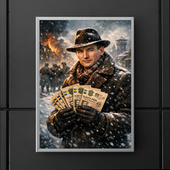 Raoul Wallenberg with protective passports in snow poster 5