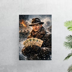 Raoul Wallenberg with protective passports in snow poster 7