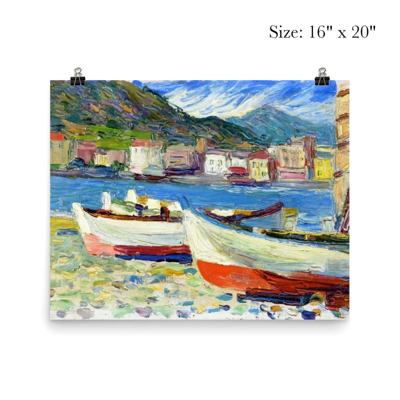 Rapallo, Boats by Wassily Kandinsky poster 2