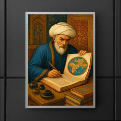 Rashid al Din assembling a world chronicle poster 5