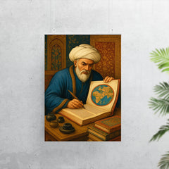 Rashid al Din assembling a world chronicle poster 7
