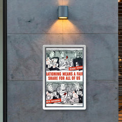 Rationing Means a Fair Share for All of Us - USA, 1940s poster 2