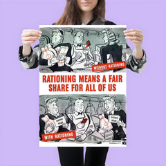 Rationing Means a Fair Share for All of Us - USA, 1940s poster 3