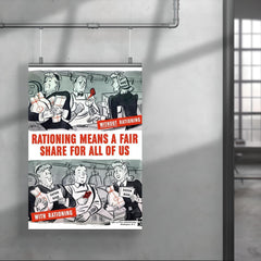 Rationing Means a Fair Share for All of Us - USA, 1940s poster 4