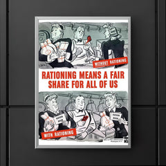 Rationing Means a Fair Share for All of Us - USA, 1940s poster 5